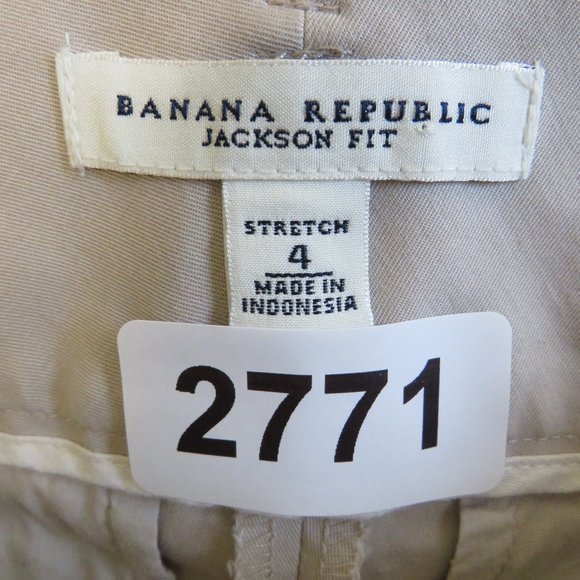 Banana Republic* Women's 1.5" Belt Loop Multipocketed Stretch Capri Pants~Size 4 - Picture 3 of 12